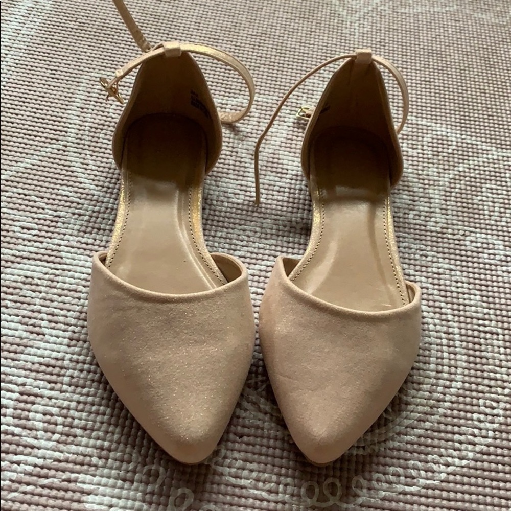 Rose gold flats
